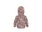 Veste enfant rose à motif floral, vue de dos