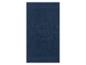 Serviette de bain bleu foncé.