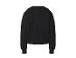 Sweat-shirt noir à manches longues.