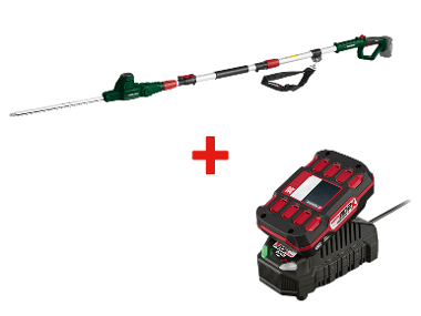 PARKSIDE® Taille-haies télescopique sans fil + Batterie + Chargeur, 20 V
