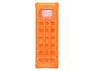 Matelas pneumatique orange pour la piscine.