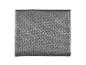 Tissu gris foncé, texture tissée.