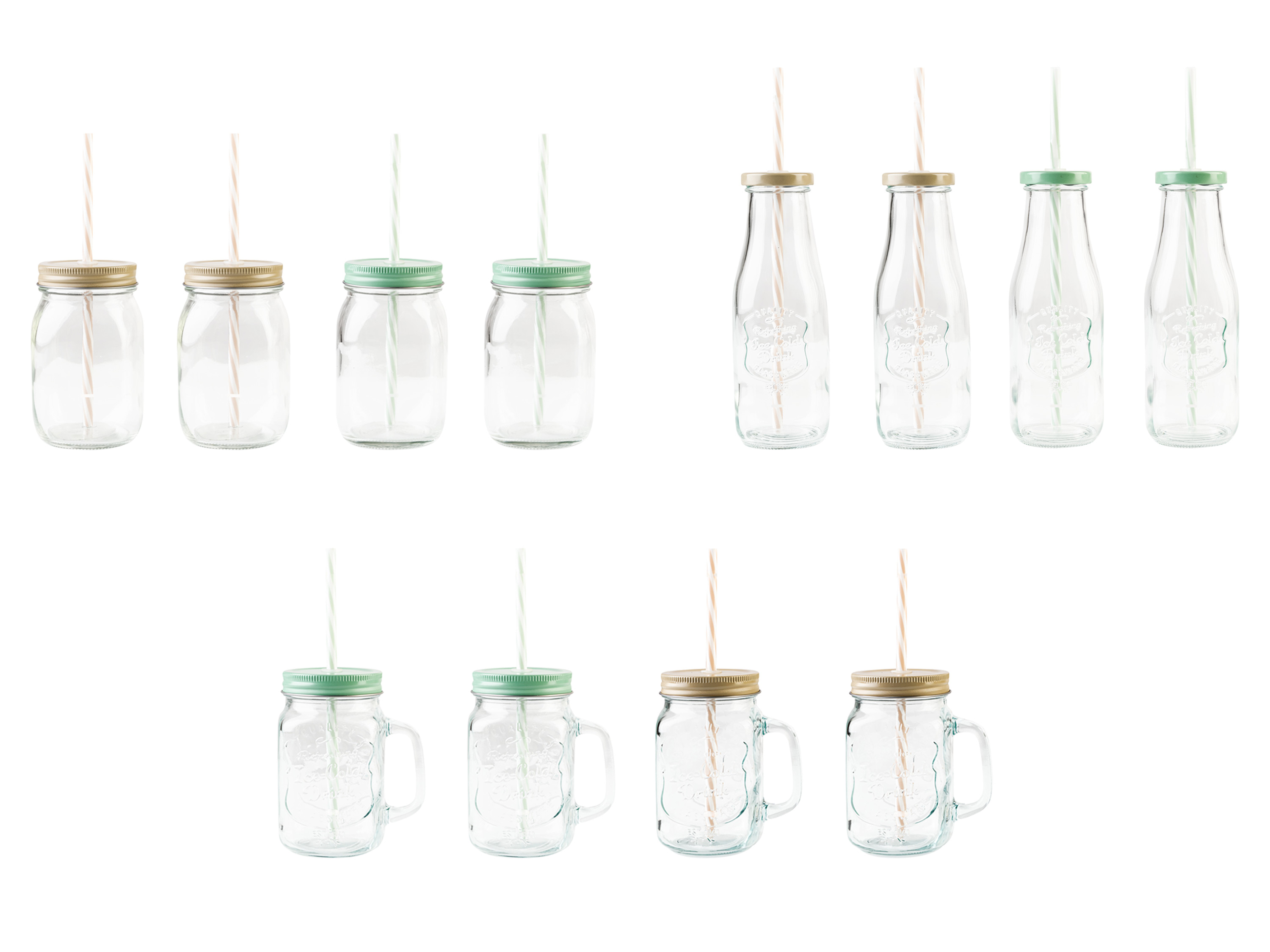 ERNESTO® Verres avec paille
