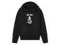 Sweat-shirt à capuche noir avec un imprimé Wednesday Addams.