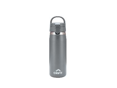 Gourde en acier inoxydable (gris)