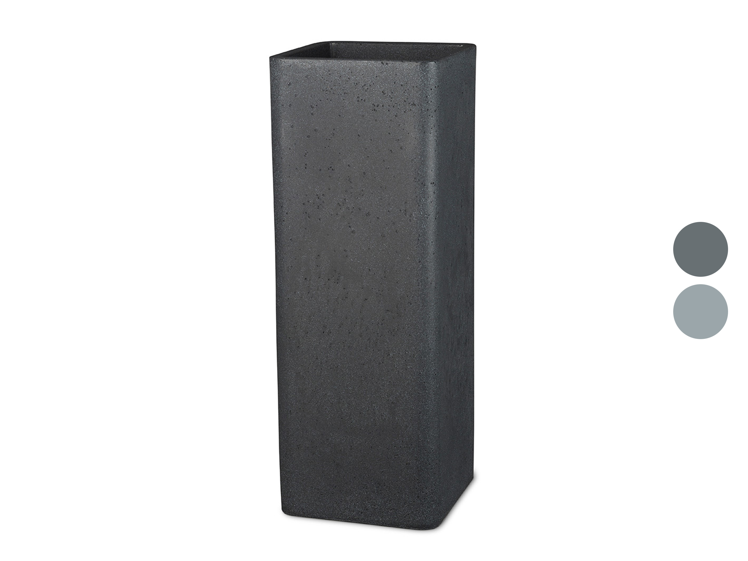 Scheurich Pot à plantes haut « Cube High », plastique, carré, L 26 x l 26 x H 70 cm