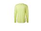 T-shirt de sport à manches longues jaune fluo pour homme, vue de dos.
