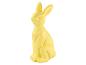 Lapin de Pâques jaune en chocolat blanc