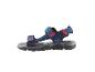 Sandales de sport bleu marine et grises avec des sangles réglables.