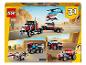 Ensemble LEGO Creator 3 en 1 avec un camion, une voiture de sport et un avion.