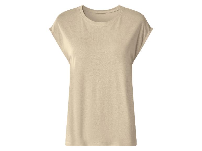 T-shirt beige à manches courtes pour femme