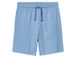 Short bleu avec cordon.