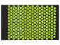 Tapis d'acupression noir avec picots vert clair