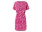Robe rose à fleurs, style estival.