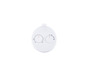 Un bouton rond blanc avec des boutons Eco et min/max.