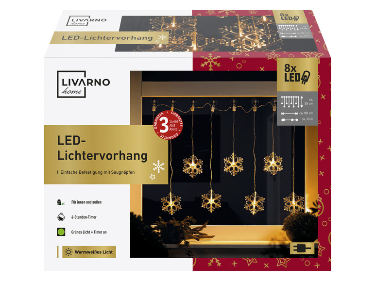 Aller en mode plein écran : LIVARNO home Rideau lumineux à LED - Image 5