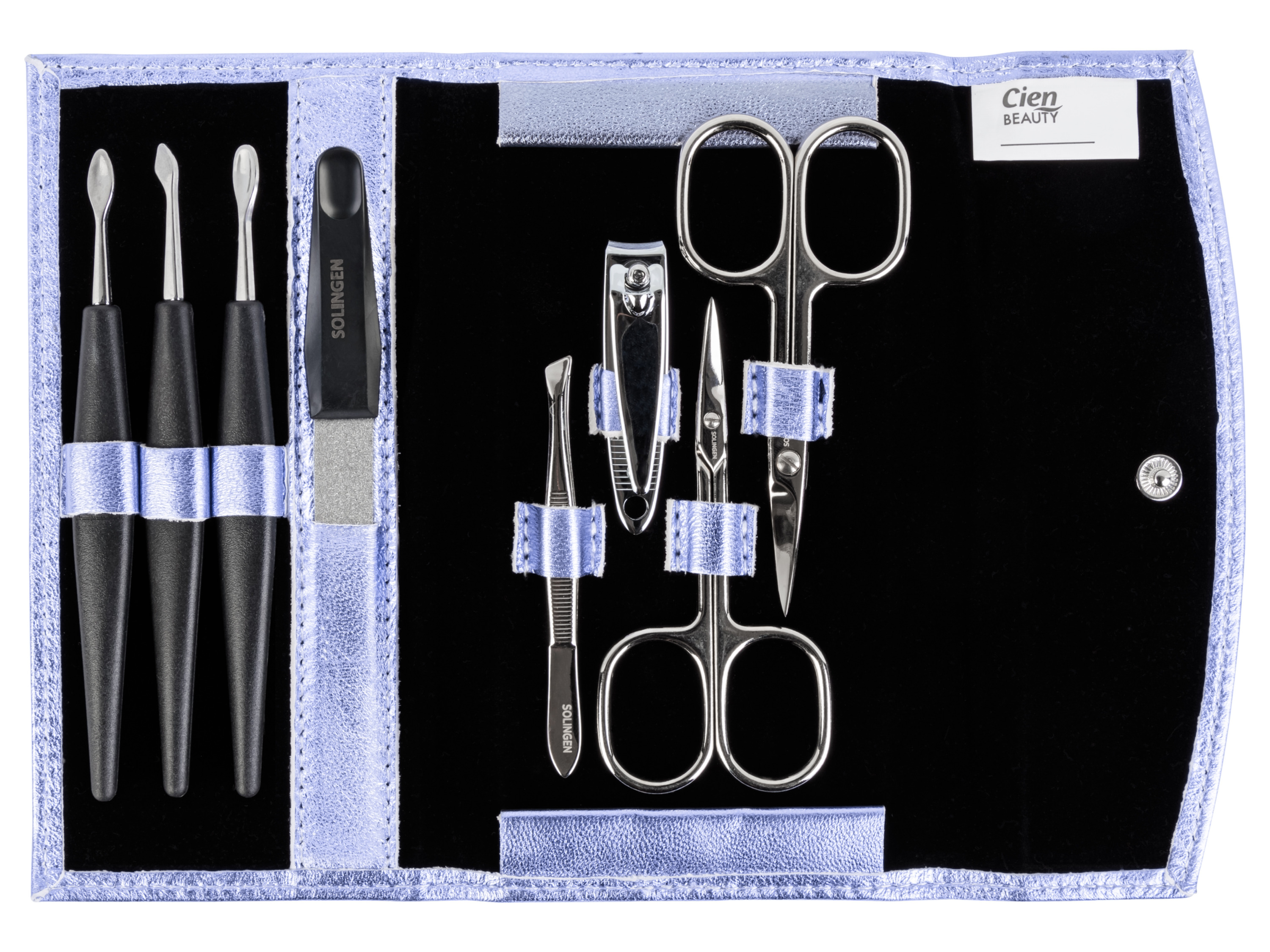 CIEN Beauty Trousse de manucure 8 pièces (violet)