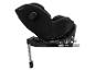 Siège auto noir pour enfant avec base Isofix et jambe de force.