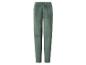 Pantalon en velours vert, doux et confortable, avec taille élastique.