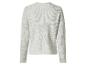 Pull gris à manches longues pour femme, vue de dos