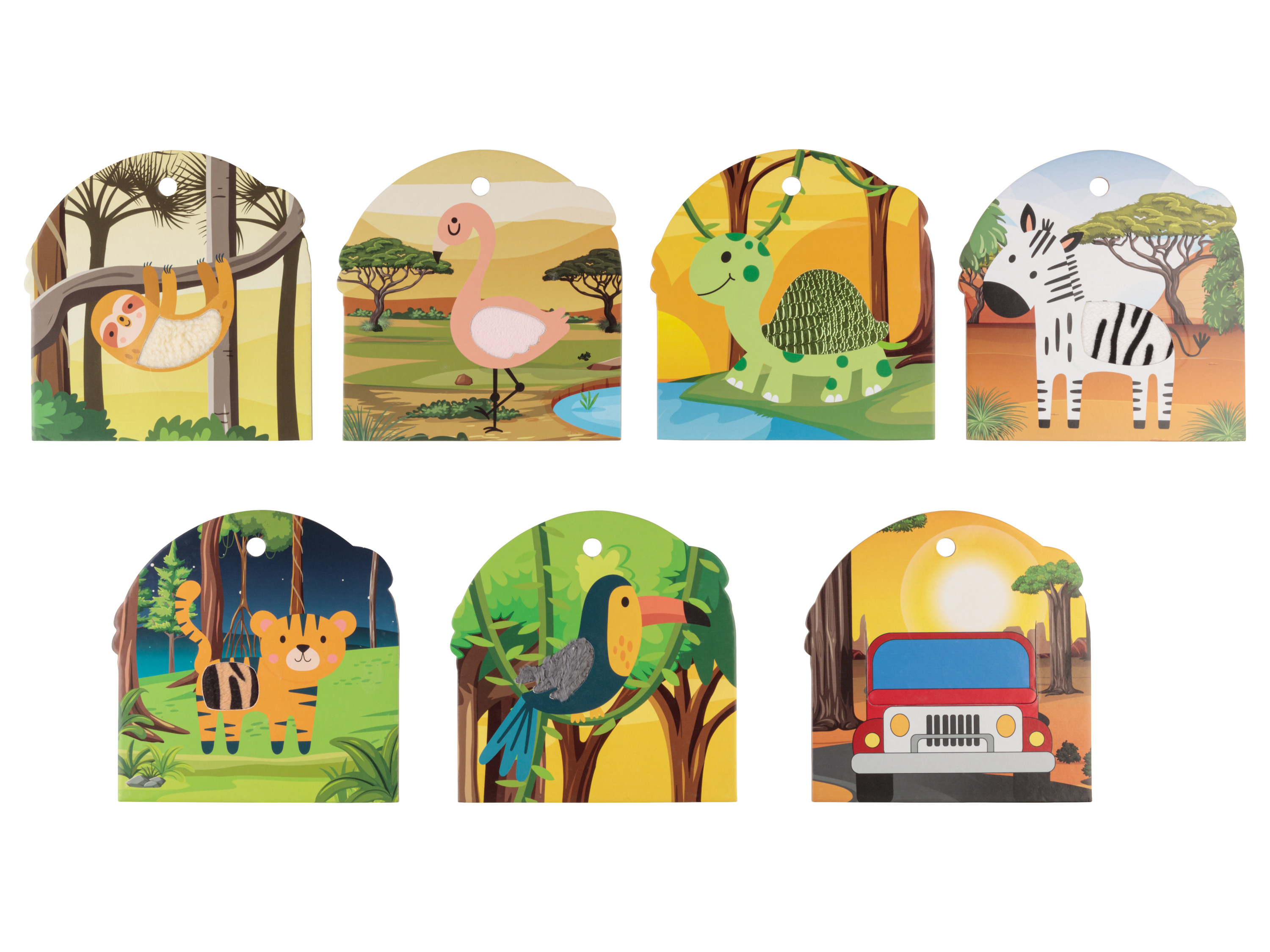 lupilu® Livre tactile ou puzzle tactile (safari de cartes tactiles)