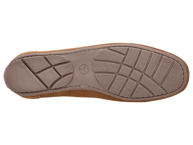 Semelle de mocassin marron avec bande antidérapante
