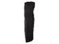 Robe noire longue pour grossesse, style portefeuille.