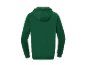 Sweat-shirt à capuche vert foncé, vu de dos.