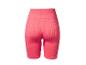 Shorts femme rose taille haute en tissu côtelé