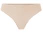Culotte femme beige sans couture, coupe string.