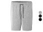 Shorts en molleton gris, noirs et gris clair.