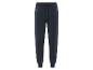 Pantalon de survêtement bleu foncé avec cordon.