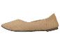 Ballerines beige en tissu tricoté.