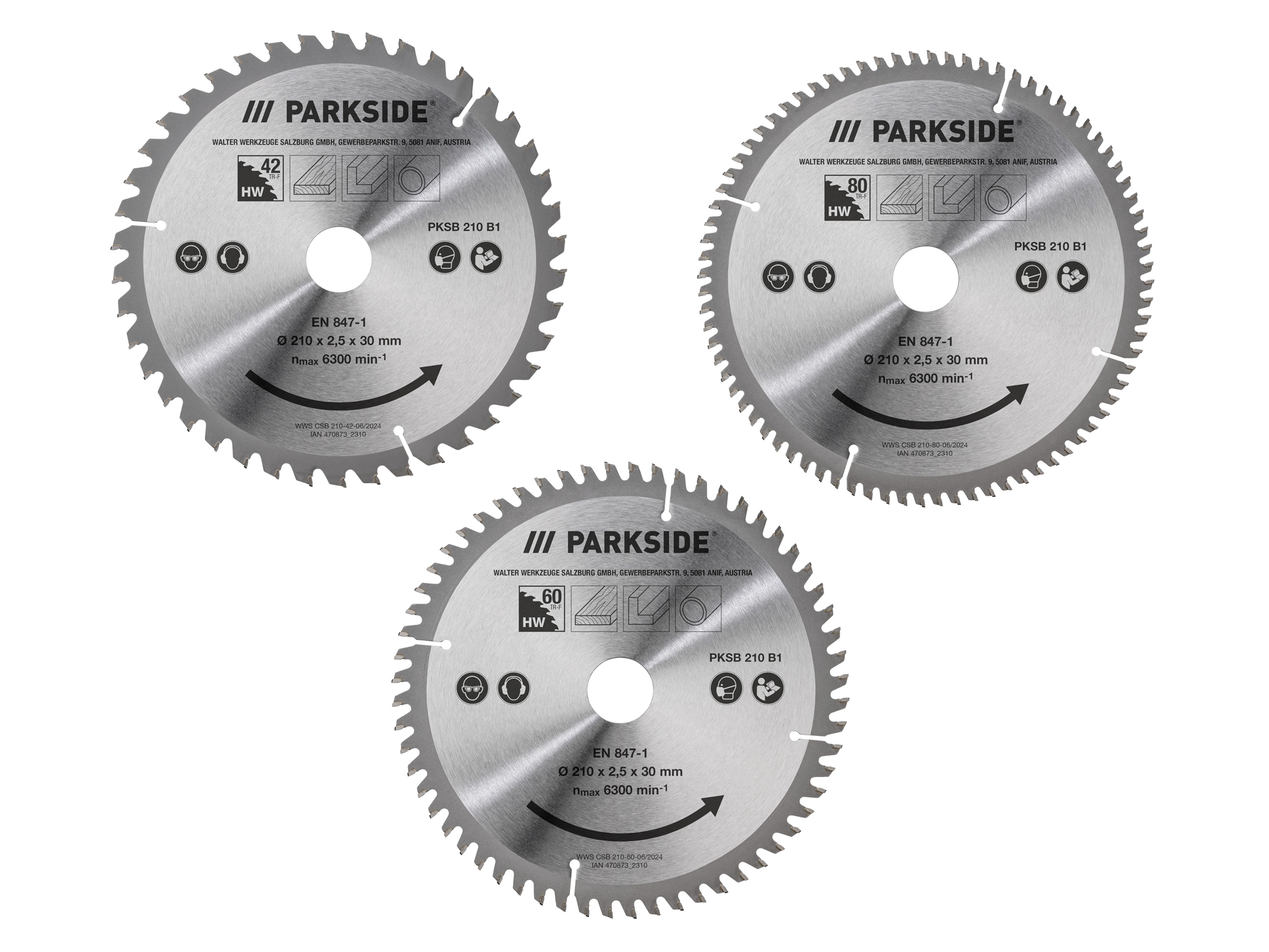 PARKSIDE® Lame de scie circulaire PKSB 210 B1, Ø 21 cm