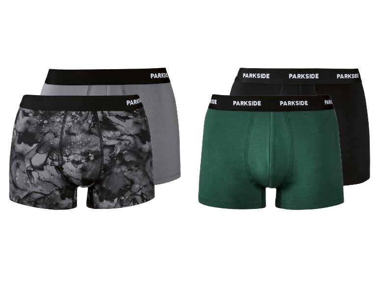 Lots de deux boxers pour hommes en gris, imprimé, vert et noir