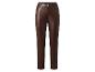 Pantalon marron en simili cuir.