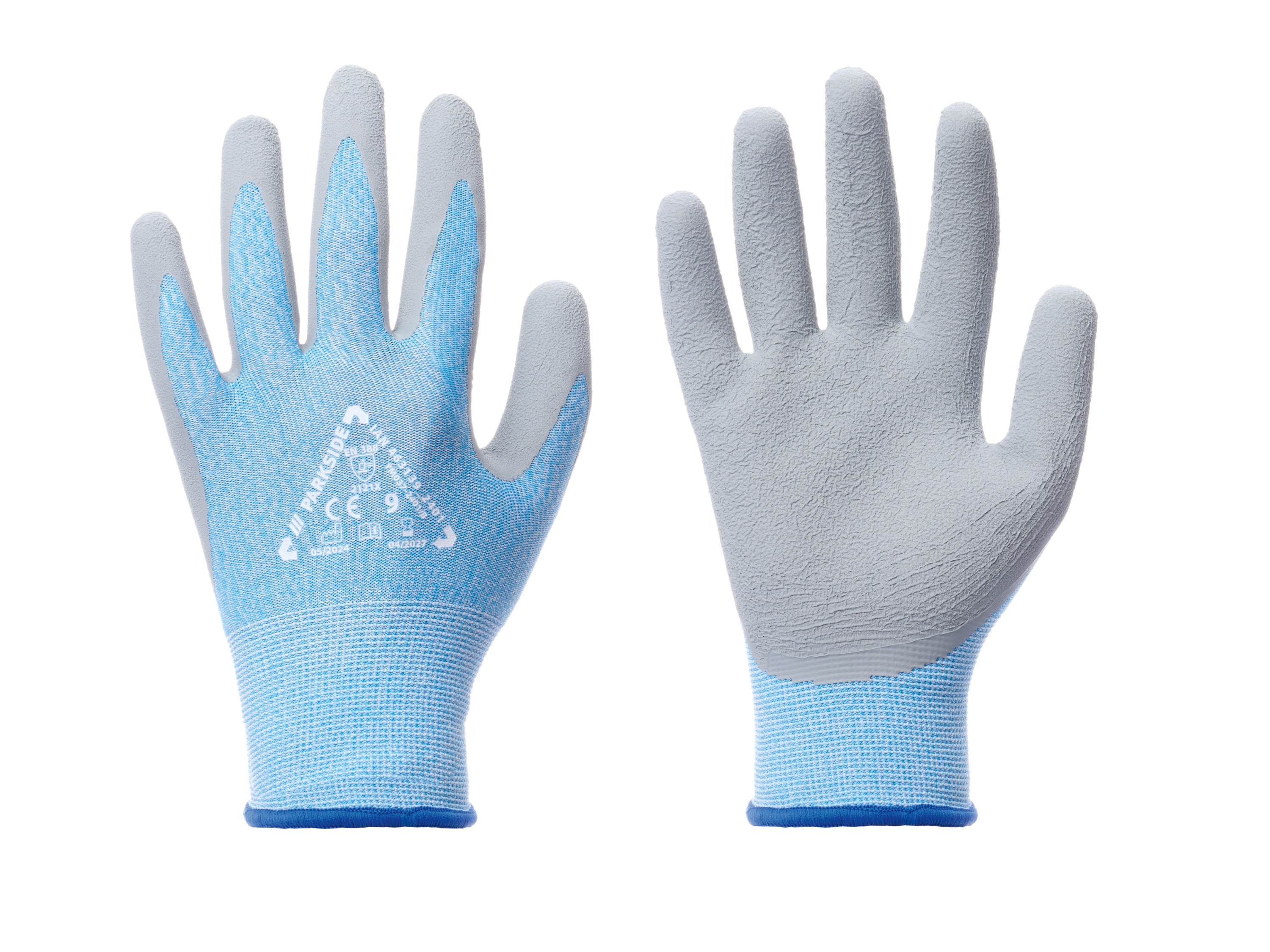 PARKSIDE® Gants de travail  (9, bleu/gris/bleu)