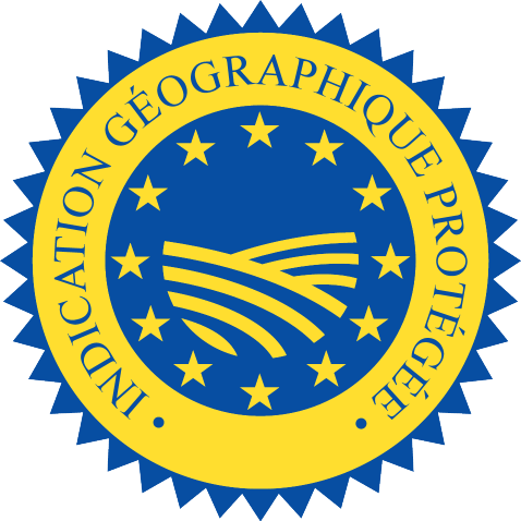 Logo de l'indication géographique protégée en français.