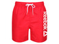Short de bain rouge avec le logo Reebok.