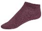 Chaussettes basses bordeaux.