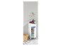 Armoire de salle de bain blanche avec un tiroir et une porte, décorée de plantes et d'accessoires.
