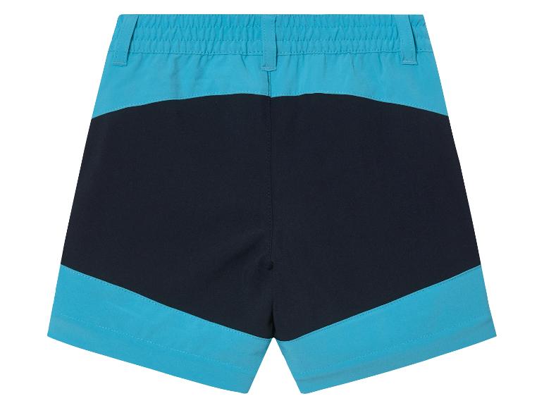 Short bleu et bleu marine avec taille élastique.