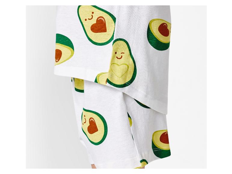 Pyjama court et haut avec imprimé avocat mignon.