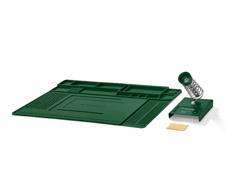 Tapis de travail vert Parkside avec support pour fer à souder