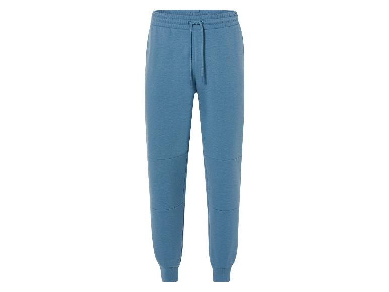 Pantalon de jogging bleu avec cordon.