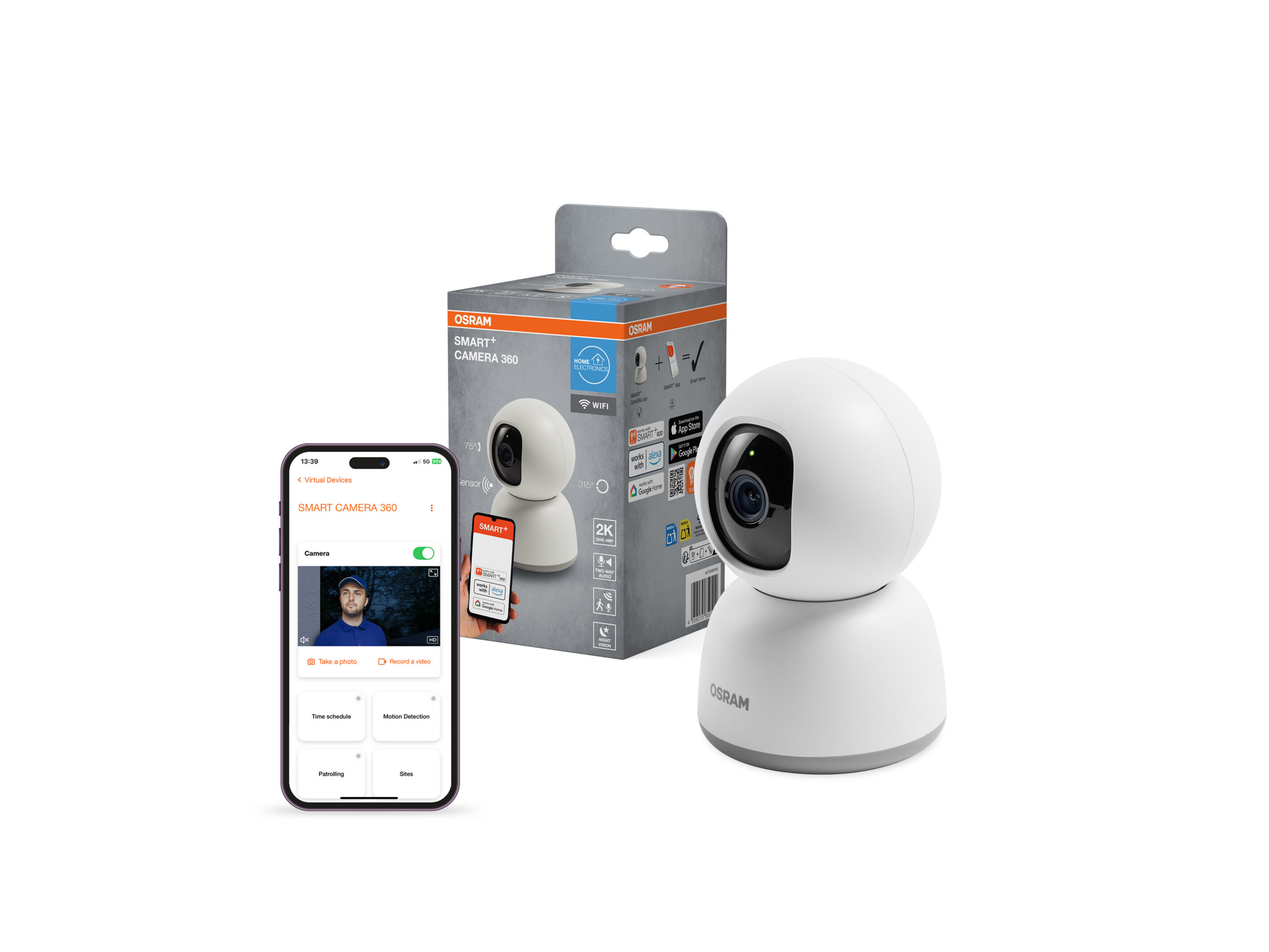 OSRAM Caméra SMART+ WiFi 360° - vue 2