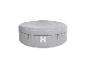 Jacuzzi gonflable gris avec couvercle et logo 'SPLASH'