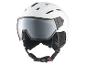 Casque de ski blanc avec visière