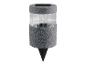 Lampe solaire de jardin grise avec finition texturée et piquet
