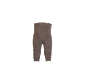 Legging bébé côtelé marron à taille haute